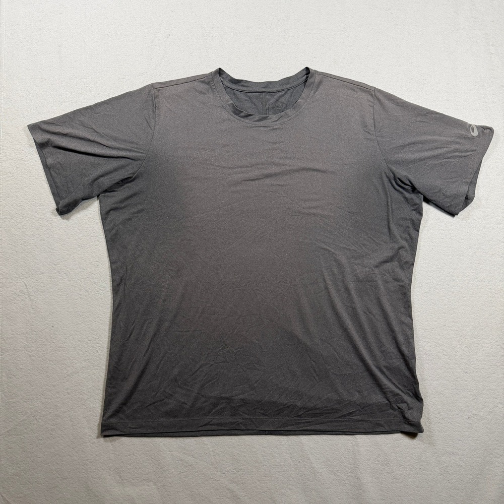 Asics Mens XXL Performance Athletic Running Training T-Shirt Gray Heather FB0090